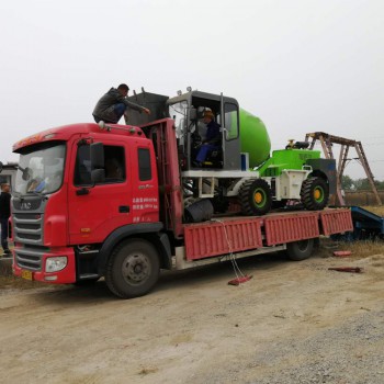 混凝土搅拌车 移动式自装卸料运输车 小型自上料搅拌车