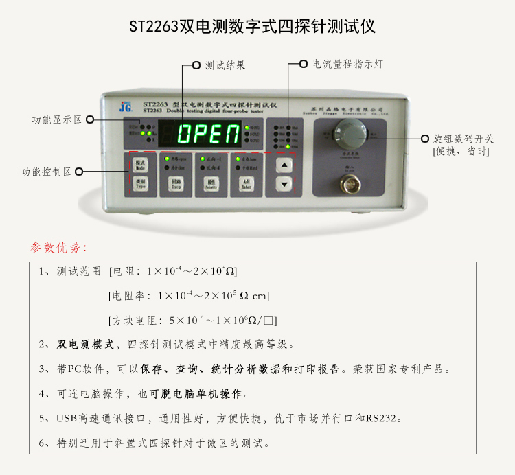 石墨烯薄膜方阻电阻率测试仪选型方案