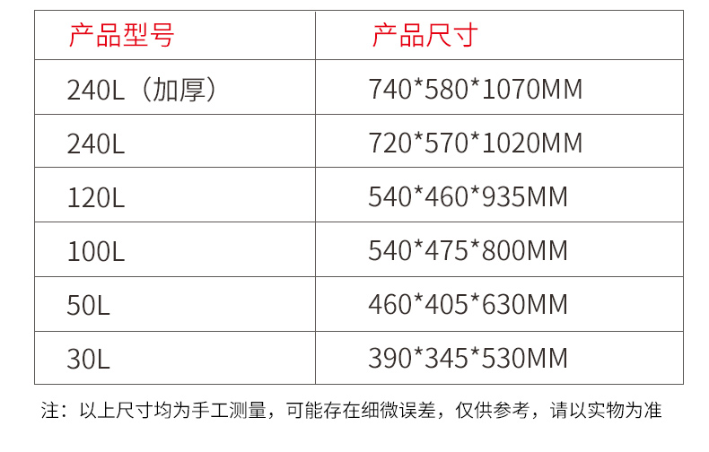 产品规格参照图