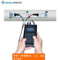 建恒手持式超声波流量R便携式外夹式液体金湖博锐仪表