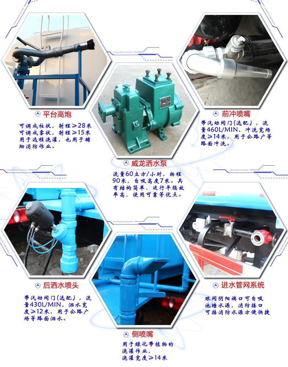 低价促销三方洒水车 小卡之星3立方洒水车价格配置 全国包送示例图10