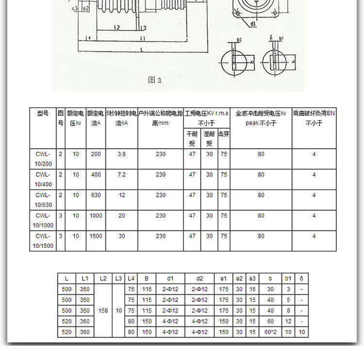 æ·å¤é«åé¶ç·ç©¿å¢å¥ CWB/CWC/CWW-10KV/1250A éæç©¿å¢å¥ç®¡ çµç«ç©¿å¢å¥ç®¡ åºçº¿å¥ç®¡ ç´éç¤ºä¾å¾10