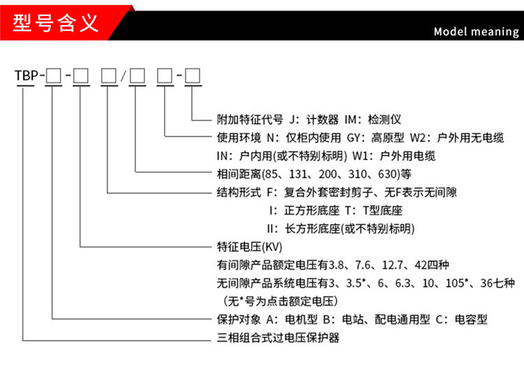 厂家直销 10KV过电压保护器 TBP-12.7F-85 过电压保护器示例图3