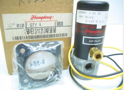 Humphrey SOLENOID PNEUMATIC AIR VALVE 250AE1-3-11-21