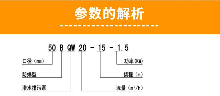 博禹泵业,QWB型,矿用,无堵塞排污,防爆潜水泵示例图8