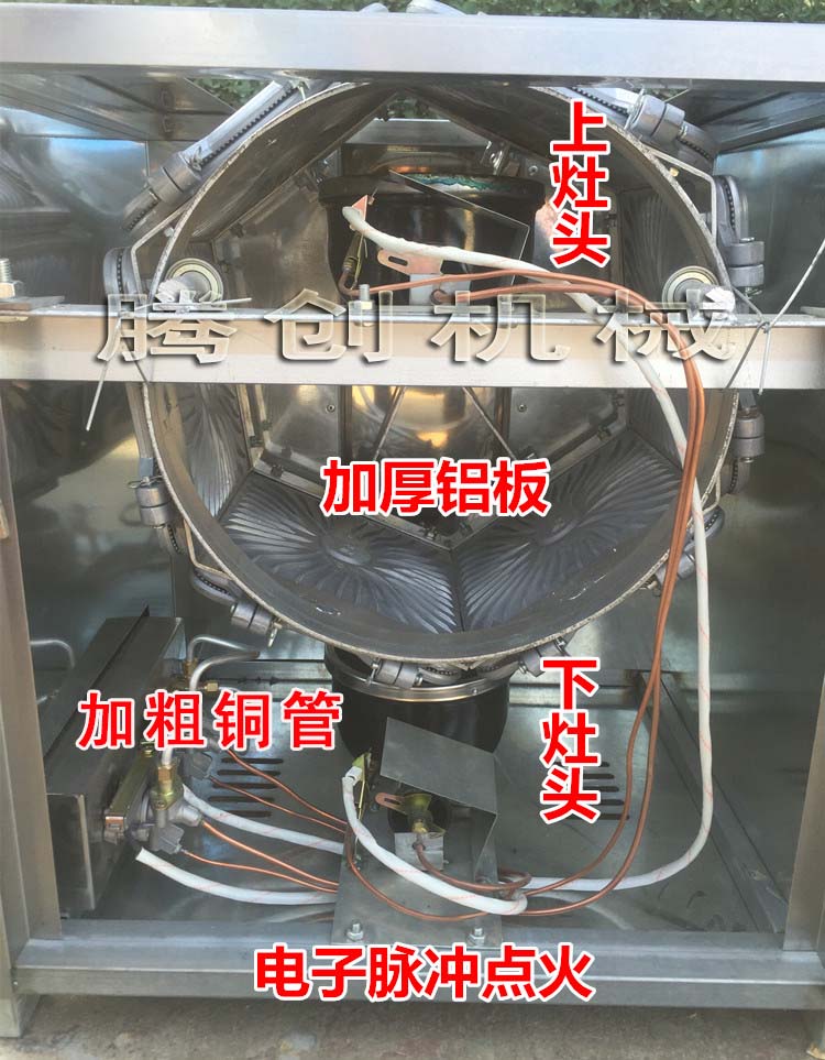 六面燃气循环蛋卷机（电子打火新款）