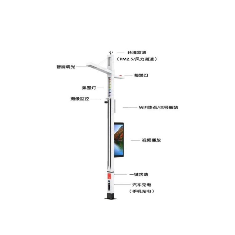 厂家直销道路照明灯具LED智慧路灯智能路灯智慧灯杆可来图定制